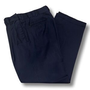 STAFFORD Men’s Black Flat Front Dress Pants 31x30 Business Casual